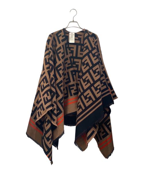 FENDI（フェンディ）FENDI (フェンディ) ズッカ柄ポンチョ ベージュ サイズ:FREEの古着・服飾アイテム