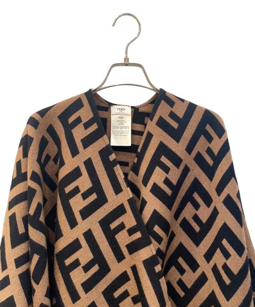 FENDI（フェンディ）FENDI (フェンディ) ズッカ柄ポンチョ ベージュ サイズ:FREEの古着・服飾アイテム