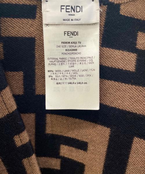 FENDI（フェンディ）FENDI (フェンディ) ズッカ柄ポンチョ ベージュ サイズ:FREEの古着・服飾アイテム