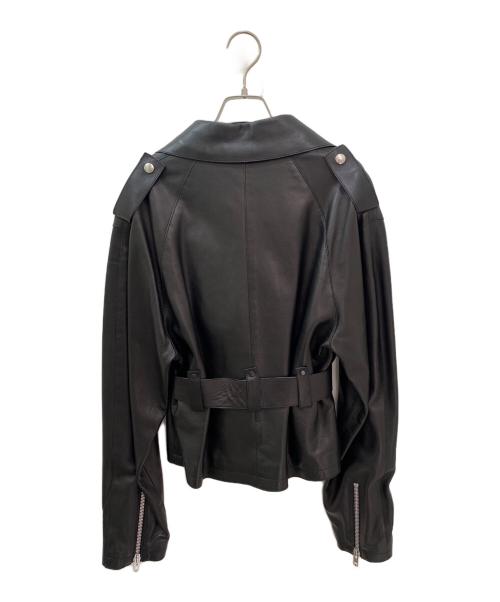 Maison Margiela（メゾンマルジェラ）Maison Margiela (メゾンマルジェラ) ライダースジャケット ブラック サイズ:36の古着・服飾アイテム