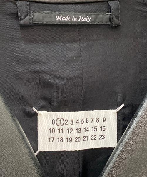 Maison Margiela（メゾンマルジェラ）Maison Margiela (メゾンマルジェラ) ライダースジャケット ブラック サイズ:36の古着・服飾アイテム