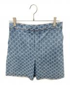 GUCCIグッチ）の古着「GGロゴデニムスカート 791386 XDCZE」｜インディゴ