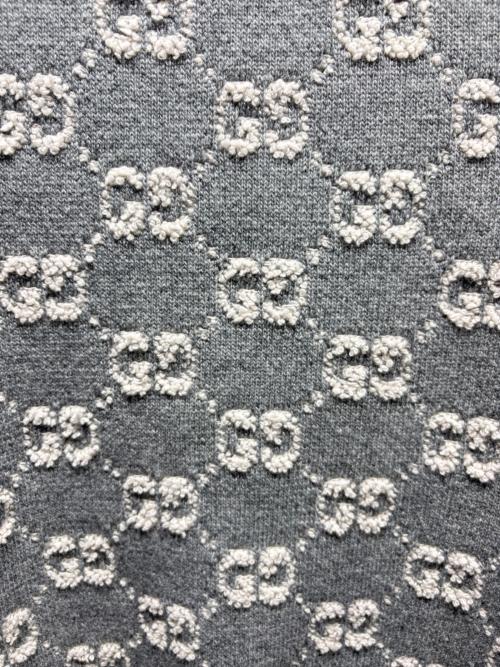 GUCCI（グッチ）GUCCI (グッチ) ショートスリーブGGロゴニット/770059 XKCNA グレー サイズ:Mの古着・服飾アイテム