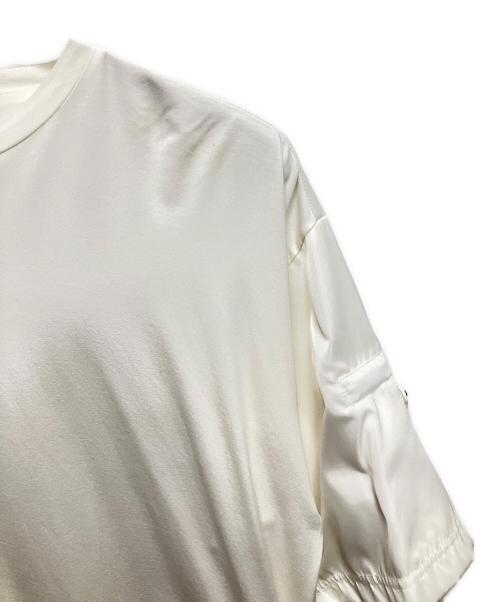 PRADA（プラダ）PRADA (プラダ) ナイロン切り替えTシャツ ホワイト サイズ:Mの古着・服飾アイテム