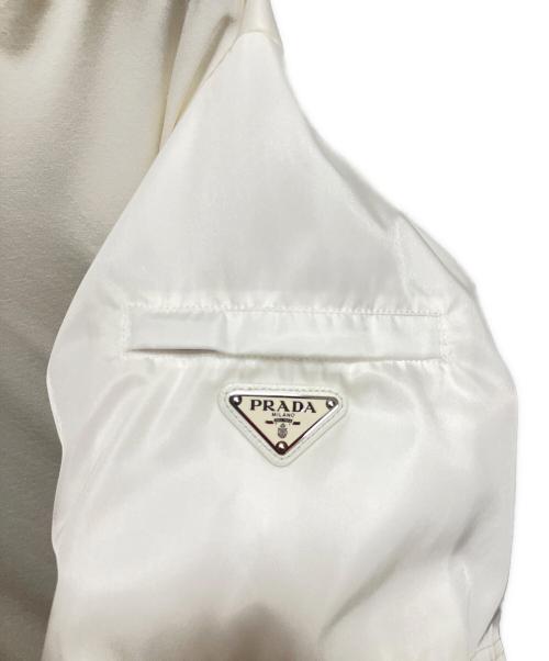 PRADA（プラダ）PRADA (プラダ) ナイロン切り替えTシャツ ホワイト サイズ:Mの古着・服飾アイテム