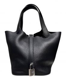 HERMES（エルメス）の古着「ピコタンロックPM/シルバー金具/トリヨンクレマンス/ブラック」｜ブラック