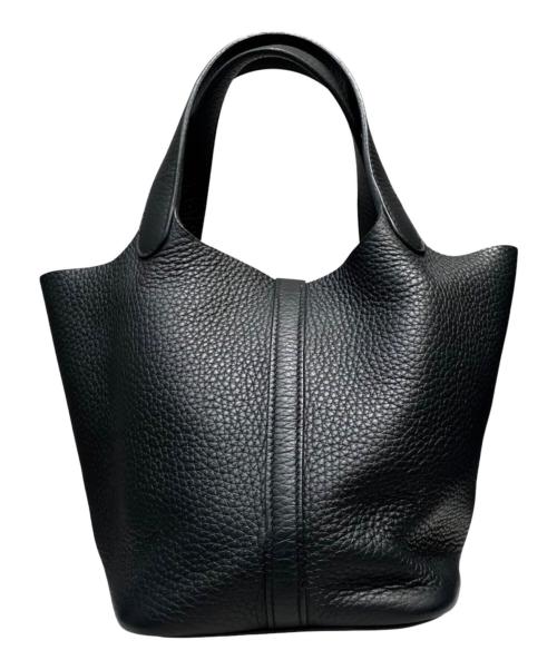 HERMES（エルメス）HERMES (エルメス) ピコタンロックPM/シルバー金具/トリヨンクレマンス/ブラック ブラックの古着・服飾アイテム