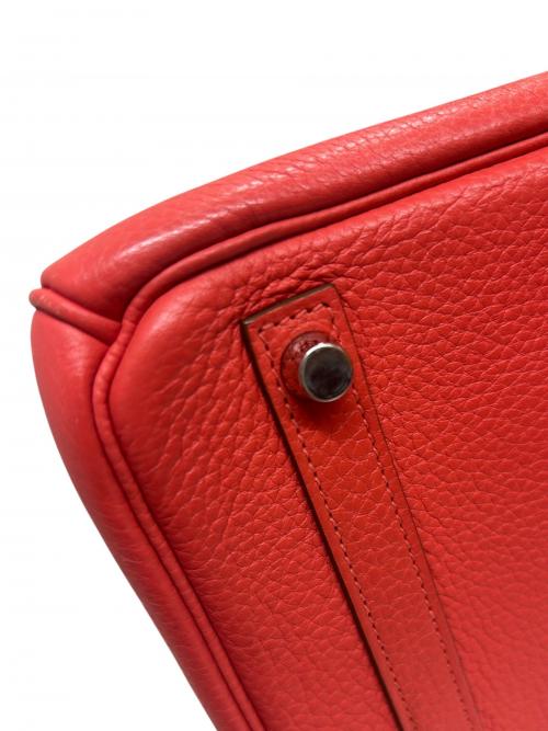 HERMES（エルメス）HERMES (エルメス) Birkin 30 バーキン 30/トリヨンクレマンス/ローズジャイプール/▢P刻印：2012年製造/シルバー刻印 ローズジャイプール×シルバー金具 サイズ:30の古着・服飾アイテム