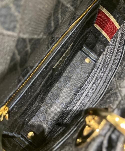 Christian Dior（クリスチャン ディオール）Christian Dior (クリスチャン ディオール) LADY D-LITE(レディ D-ライト) ミディアム2WAYショルダーバッグ ネイビー サイズ:ミディアムの古着・服飾アイテム