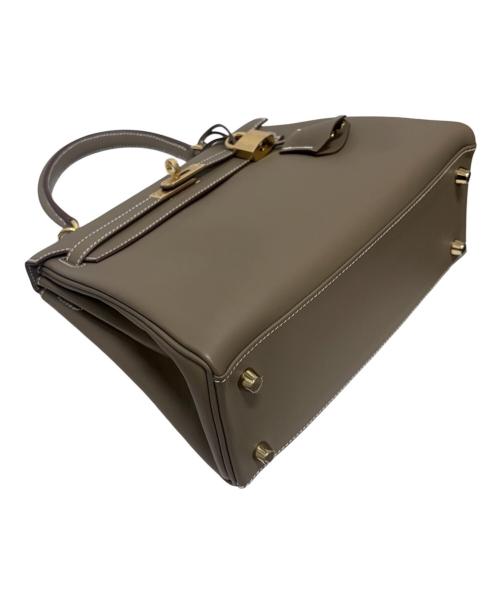 HERMES（エルメス）HERMES (エルメス) Kelly25 ケリー25 内縫い/ゴールド金具/ヴォースイフト/エトゥープ/W刻印:2024年製 エトゥープ サイズ:25の古着・服飾アイテム