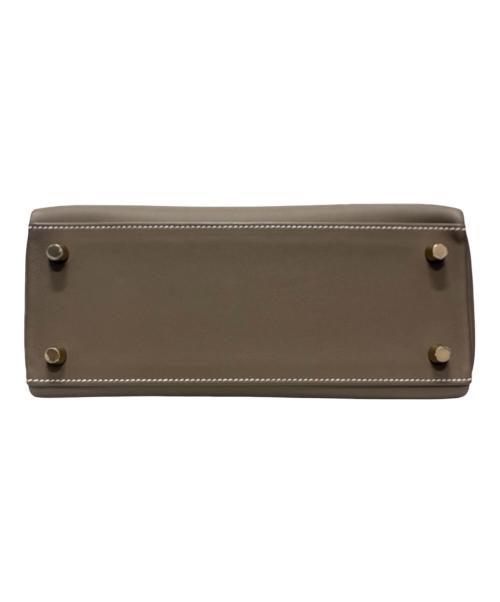HERMES（エルメス）HERMES (エルメス) Kelly25 ケリー25 内縫い/ゴールド金具/ヴォースイフト/エトゥープ/W刻印:2024年製 エトゥープ サイズ:25の古着・服飾アイテム