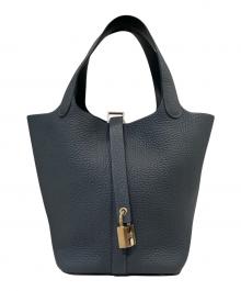 HERMES（エルメス）の古着「ピコタンロックPM/トリヨンクレマンス/グリミスティ/W刻印:2024年/シャンパンゴールド金具（パーマブラス）」｜グリミスティ