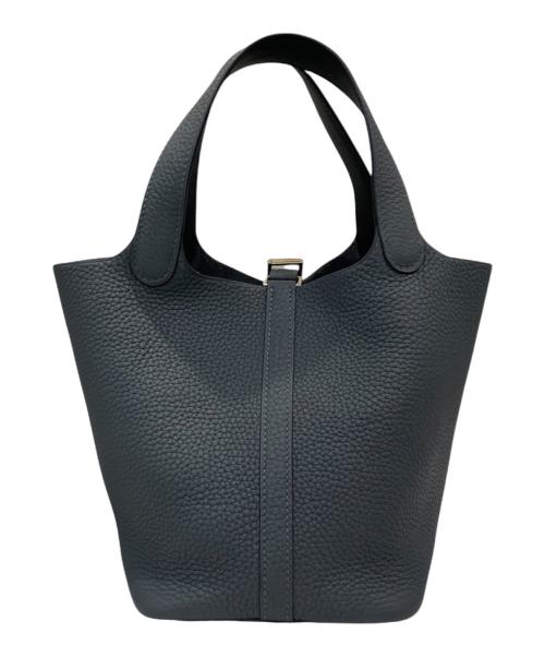 HERMES（エルメス）HERMES (エルメス) ピコタンロックPM/トリヨンクレマンス/グリミスティ/W刻印:2024年/シャンパンゴールド金具（パーマブラス） グリミスティ サイズ:PMの古着・服飾アイテム