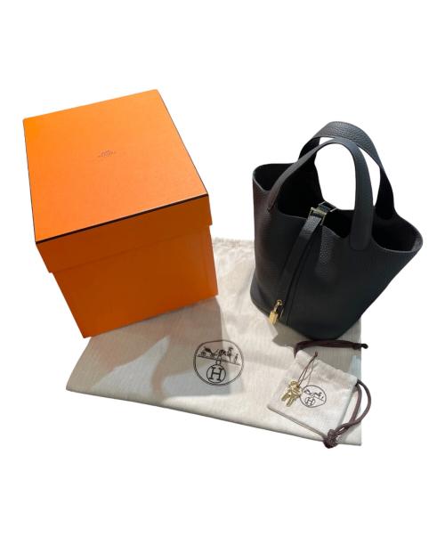 HERMES（エルメス）HERMES (エルメス) ピコタンロックPM/トリヨンクレマンス/グリミスティ/W刻印:2024年/シャンパンゴールド金具（パーマブラス） グリミスティ サイズ:PMの古着・服飾アイテム