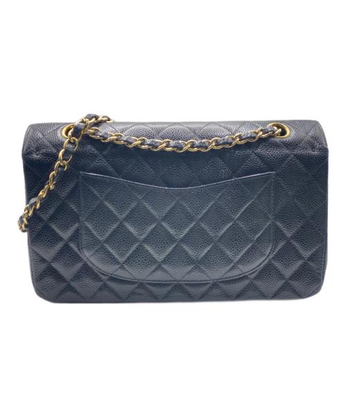 CHANEL（シャネル）CHANEL (シャネル) Wフラップチェーンショルダーバッグ ブラックの古着・服飾アイテム