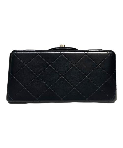 CHANEL（シャネル）CHANEL (シャネル) ミニマトラッセ/チェーンショルダーバッグ ブラック×ゴールド金具の古着・服飾アイテム