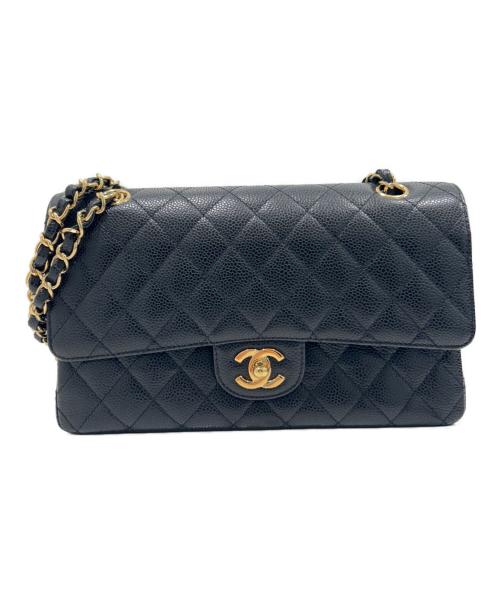 CHANEL（シャネル）CHANEL (シャネル) マトラッセ25/Wフラップチェーンショルダーバッグ/Classic Matelassé Chain Shoulder Bag ブラック/G金具 サイズ:25の古着・服飾アイテム