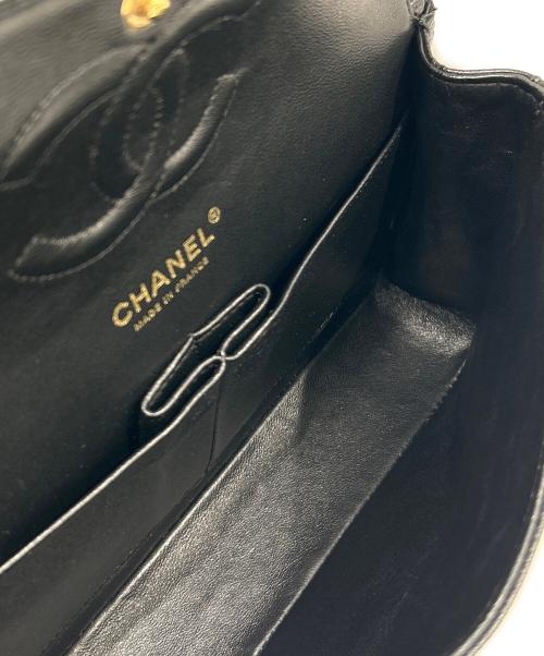 CHANEL（シャネル）CHANEL (シャネル) マトラッセ25/Wフラップチェーンショルダーバッグ/Classic Matelassé Chain Shoulder Bag ブラック/G金具 サイズ:25の古着・服飾アイテム