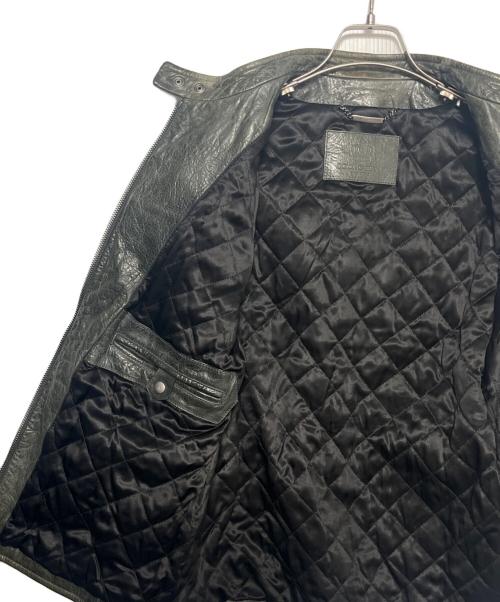 DOLCE & GABBANA（ドルチェ＆ガッバーナ）DOLCE & GABBANA (ドルチェ＆ガッバーナ) Gobelin design leather jacket オリーブ サイズ:48の古着・服飾アイテム