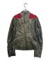 DOLCE & GABBANA (ドルチェ＆ガッバーナ) Gobelin design leather jacket オリーブ サイズ:48：50000円