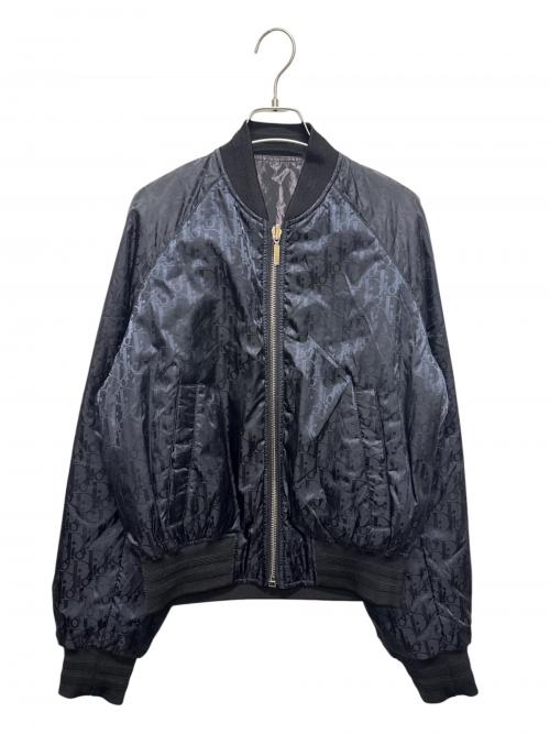 Dior（ディオール）Dior (ディオール) オブリーク リバーシブル ボンバージャケット ネイビー×ブラック サイズ:44の古着・服飾アイテム