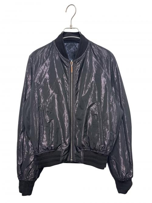 Dior（ディオール）Dior (ディオール) オブリーク リバーシブル ボンバージャケット ネイビー×ブラック サイズ:44の古着・服飾アイテム