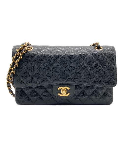 CHANEL（シャネル）CHANEL (シャネル) Wフラップマトラッセ25 ブラック サイズ:25の古着・服飾アイテム