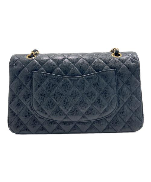 CHANEL（シャネル）CHANEL (シャネル) Matelassé 25 Double Flap Chain Shoulder Bag マトラッセ25 Wフラップチェーンショルダーバッグ ブラック サイズ:25の古着・服飾アイテム