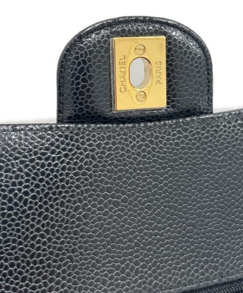CHANEL（シャネル）CHANEL (シャネル) Matelassé 25 Double Flap Chain Shoulder Bag マトラッセ25 Wフラップチェーンショルダーバッグ ブラック サイズ:25の古着・服飾アイテム