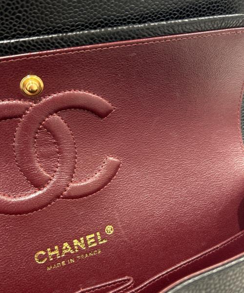 CHANEL（シャネル）CHANEL (シャネル) Matelassé 25 Double Flap Chain Shoulder Bag マトラッセ25 Wフラップチェーンショルダーバッグ ブラック サイズ:25の古着・服飾アイテム
