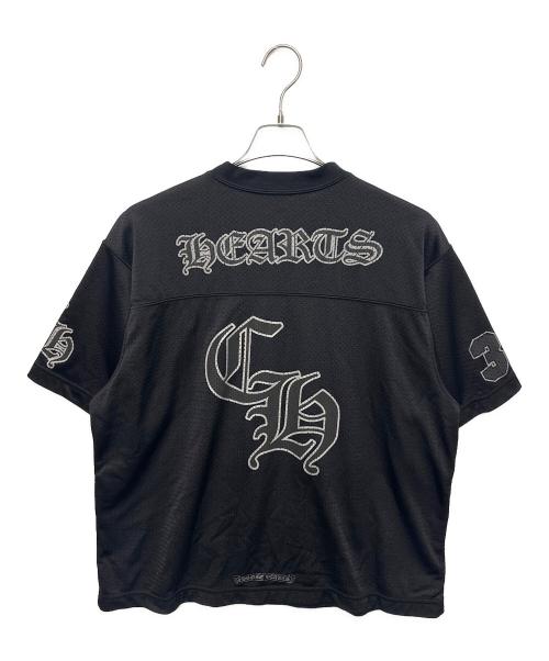 CHROME HEARTS（クロムハーツ）CHROME HEARTS (クロムハーツ)  Mesh Stadium Football Jersey ブラック サイズ:Mの古着・服飾アイテム