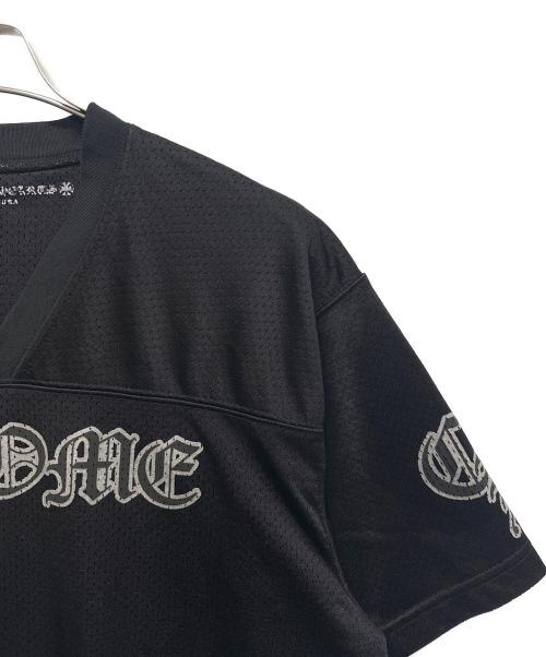 CHROME HEARTS（クロムハーツ）CHROME HEARTS (クロムハーツ)  Mesh Stadium Football Jersey ブラック サイズ:Mの古着・服飾アイテム