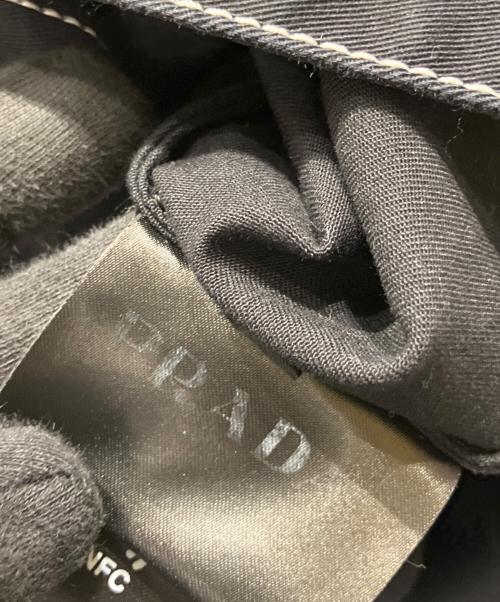 PRADA（プラダ）PRADA (プラダ) トライアングルロゴシャツジャケット ブラック サイズ:XLの古着・服飾アイテム