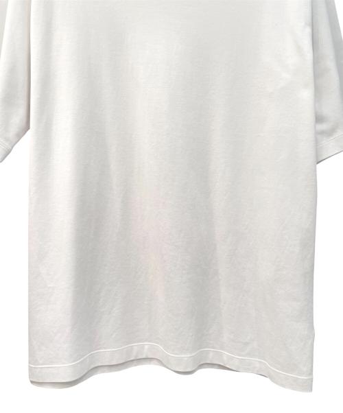 PRADA（プラダ）PRADA (プラダ) ロゴプレートTシャツ ホワイト サイズ:XLの古着・服飾アイテム