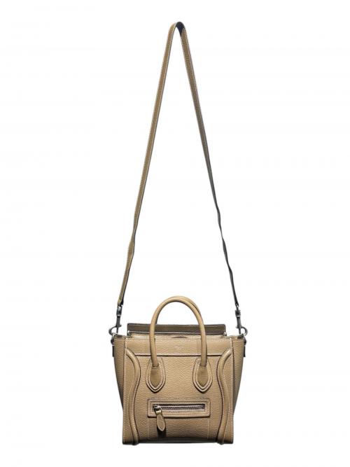 CELINE（セリーヌ）CELINE (セリーヌ) ラゲージナノショッパー ベージュ サイズ:ナノの古着・服飾アイテム