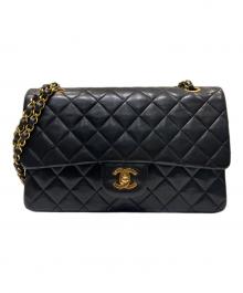 CHANEL（シャネル）の古着「マトラッセ25/Wフラップチェーンショルダーバッグ」｜ブラック