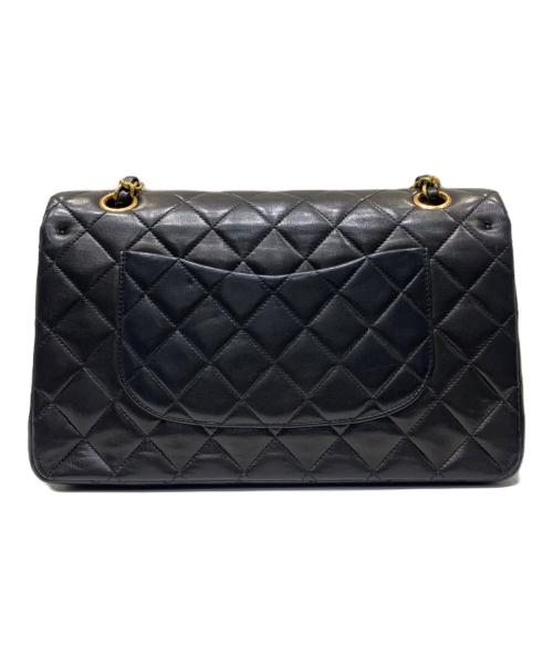 CHANEL（シャネル）CHANEL (シャネル) マトラッセ25/Wフラップチェーンショルダーバッグ ブラック サイズ:25の古着・服飾アイテム
