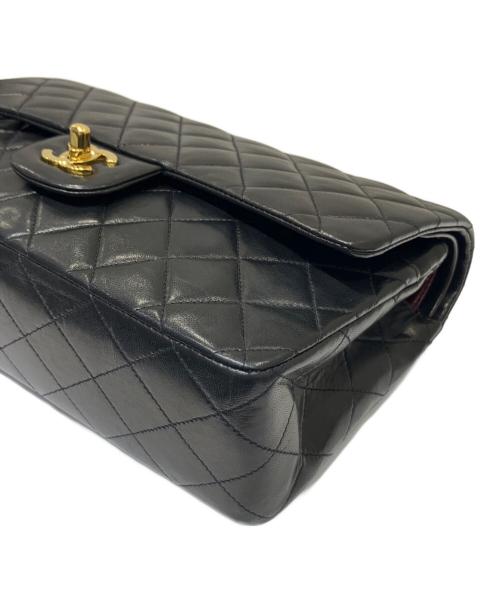 CHANEL（シャネル）CHANEL (シャネル) マトラッセ25/Wフラップチェーンショルダーバッグ ブラック サイズ:25の古着・服飾アイテム