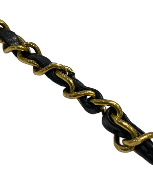 CHANEL（シャネル）CHANEL (シャネル) マトラッセ25/Wフラップチェーンショルダーバッグ ブラック サイズ:25の古着・服飾アイテム