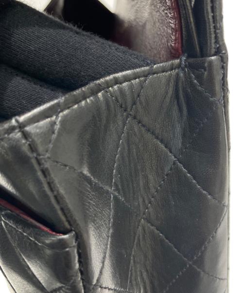 CHANEL（シャネル）CHANEL (シャネル) マトラッセ25/Wフラップチェーンショルダーバッグ ブラック サイズ:25の古着・服飾アイテム
