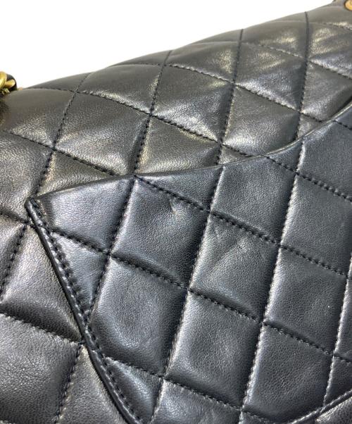 CHANEL（シャネル）CHANEL (シャネル) マトラッセ25/Wフラップチェーンショルダーバッグ ブラック サイズ:25の古着・服飾アイテム