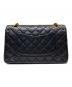 CHANEL (シャネル) マトラッセ25/Wフラップチェーンショルダーバッグ ブラック サイズ:25：750000円