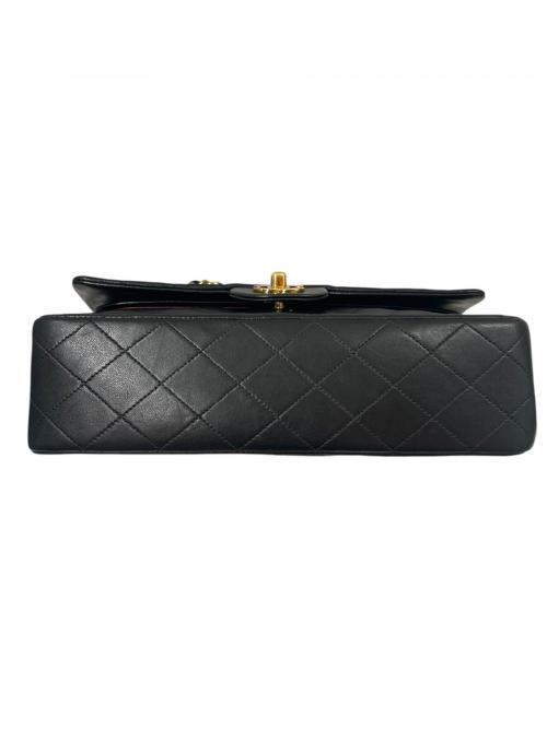 CHANEL（シャネル）CHANEL (シャネル) マトラッセ25 Wフラップチェーンショルダーバッグ ブラック サイズ:25の古着・服飾アイテム