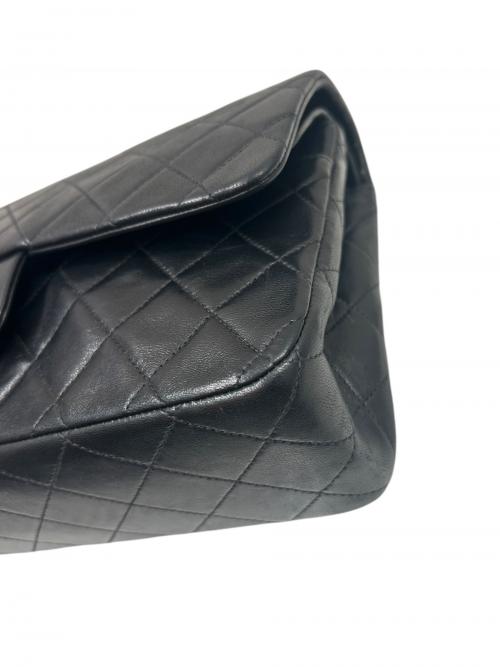CHANEL（シャネル）CHANEL (シャネル) マトラッセ25 Wフラップチェーンショルダーバッグ ブラック サイズ:25の古着・服飾アイテム