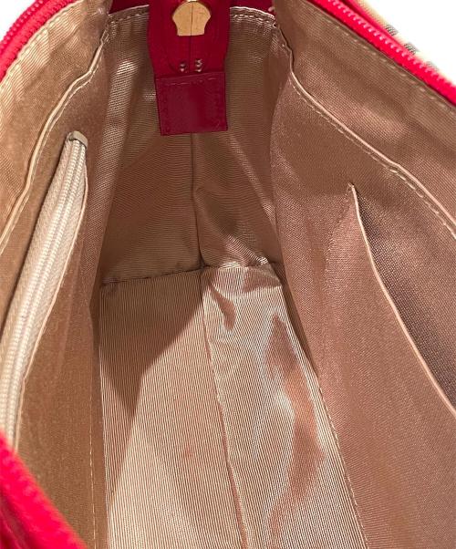 BURBERRY（バーバリー）BURBERRY (バーバリー) シャドウホース ショルダーバッグ レッド×ベージュの古着・服飾アイテム