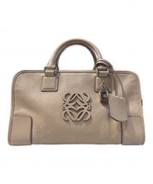 LOEWE（ロエベ）の古着「Amazona 28 Boston Bag/アマソナ 28」｜グレー