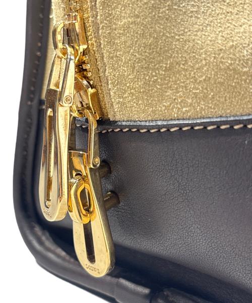 LOEWE（ロエベ）LOEWE (ロエベ) スウェードボストンバッグ ベージュ×ピンクの古着・服飾アイテム