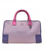 LOEWEロエベ）の古着「LOEWE Amazona 35 Boston Bag/アマソナ35」｜パープル
