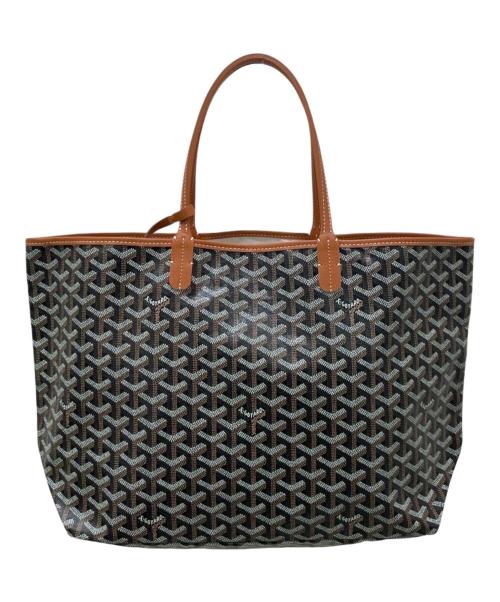GOYARD（ゴヤール）GOYARD (ゴヤール) サンルイPM トートバッグ ブラック×ブラウン サイズ:PMの古着・服飾アイテム