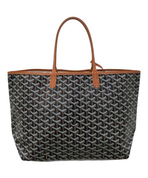 GOYARD（ゴヤール）GOYARD (ゴヤール) サンルイPM トートバッグ ブラック×ブラウン サイズ:PMの古着・服飾アイテム